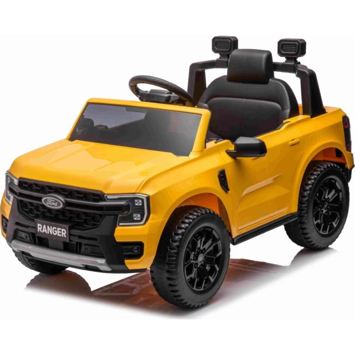 Детская аккумуляторная машинка Ford Ranger LIFT Желтая
