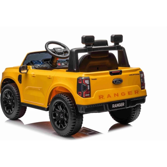 Детская аккумуляторная машинка Ford Ranger LIFT Желтая