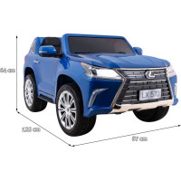 Дитяча акумуляторна машинка Lexus LX570 Синя