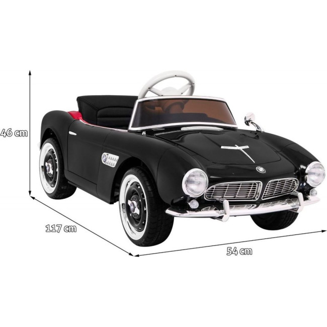 Детская аккумуляторная машинка BMW 507 Retro Черная