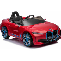 Детская аккумуляторная машинка BMW i4 для детей Красная
