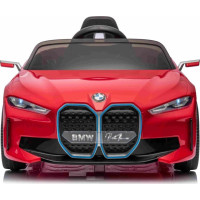 Детская аккумуляторная машинка BMW i4 для детей Красная