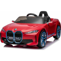 Детская аккумуляторная машинка BMW i4 для детей Красная