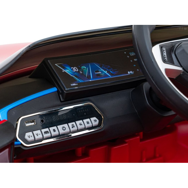 Детская аккумуляторная машинка BMW i4 для детей Красная
