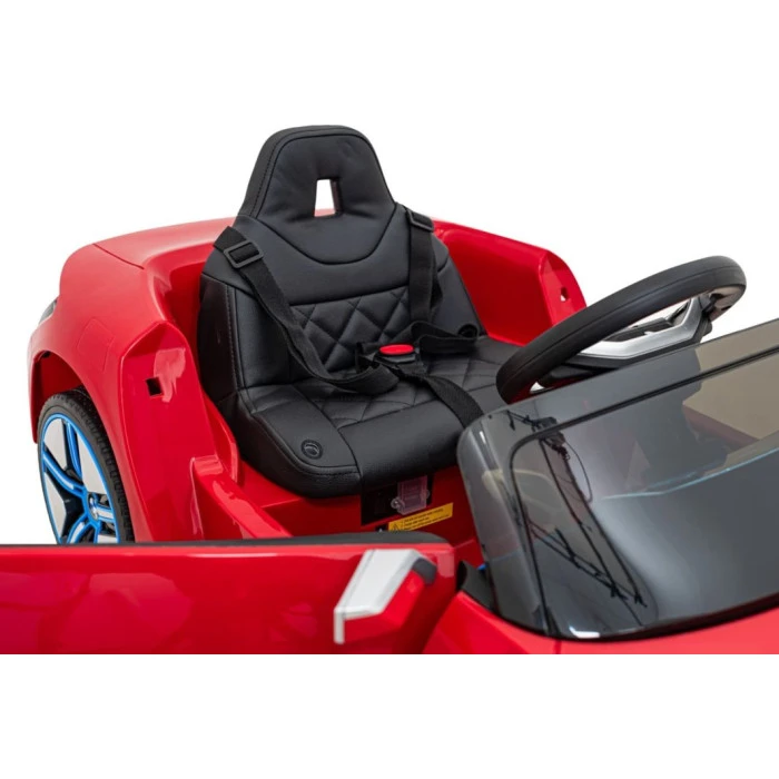 Детская аккумуляторная машинка BMW i4 для детей Красная