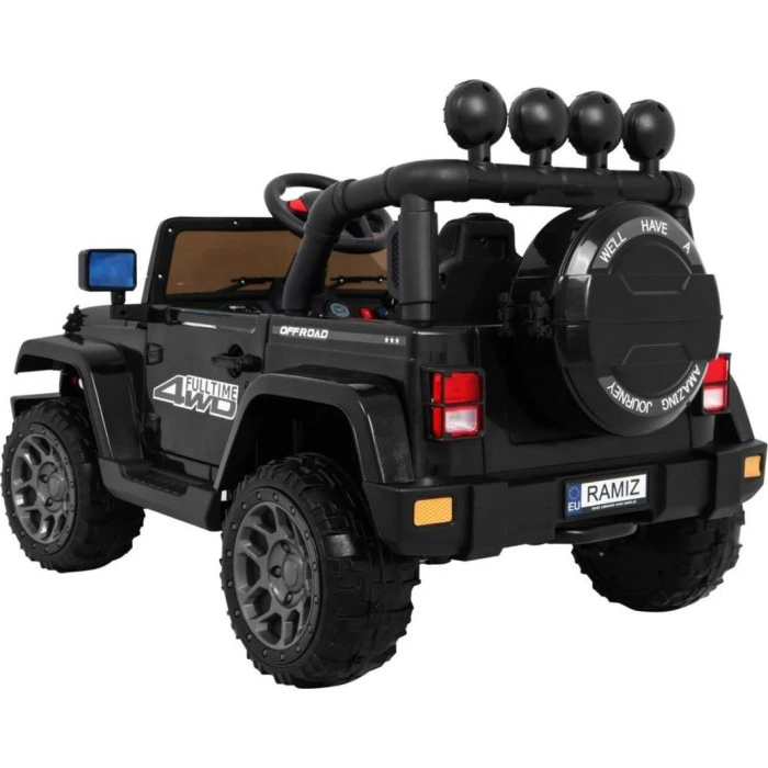 Дитячий акумуляторний позашляховик Чорний