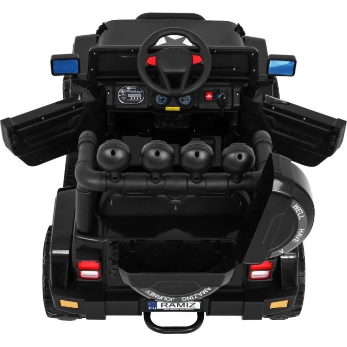 Дитячий акумуляторний позашляховик Чорний