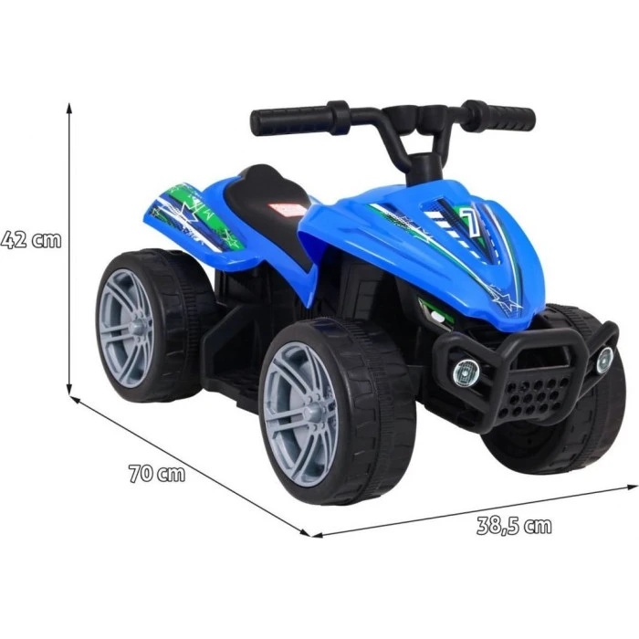 Детский аккумуляторный квадроцикл Little Monster Синий 25 Вт