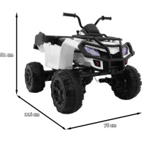 Дитячий акумуляторний квадроцикл Quad XL Білий
