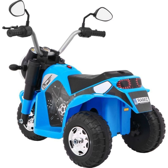 Детский аккумуляторный мотоцикл RAMIZ MiniBike голубой