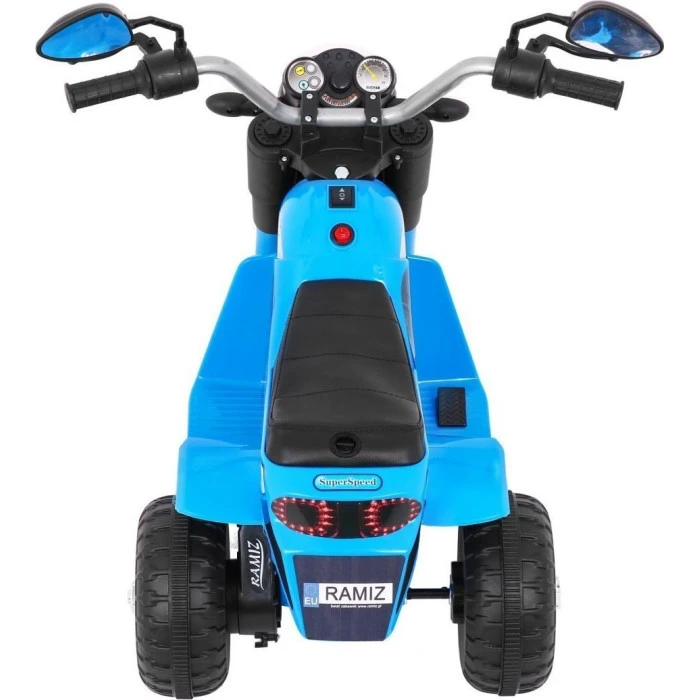 Детский аккумуляторный мотоцикл RAMIZ MiniBike голубой
