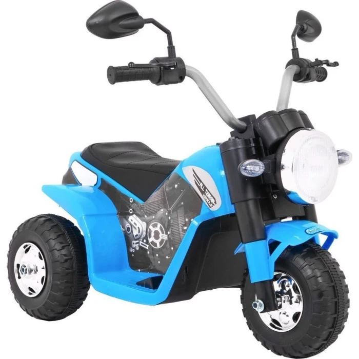Детский аккумуляторный мотоцикл RAMIZ MiniBike голубой