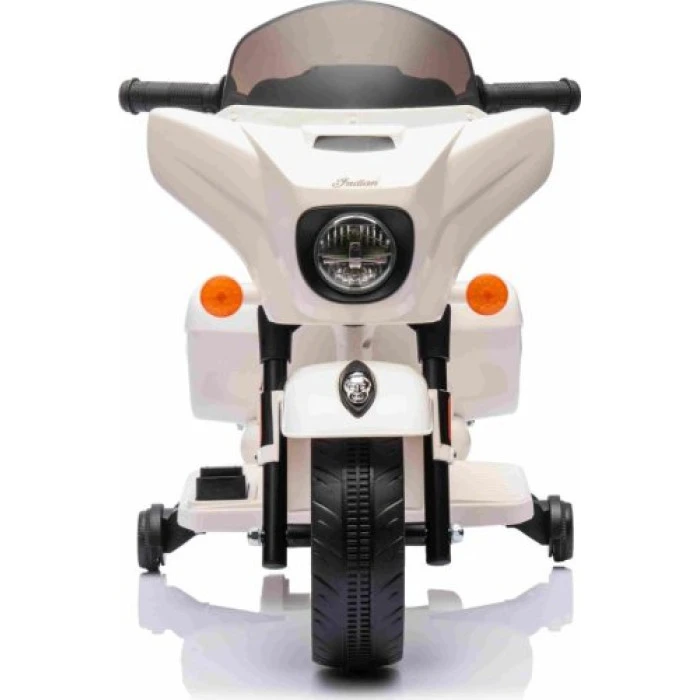 Дитячий акумуляторний мотоцикл Чоппер INDIAN Білий
