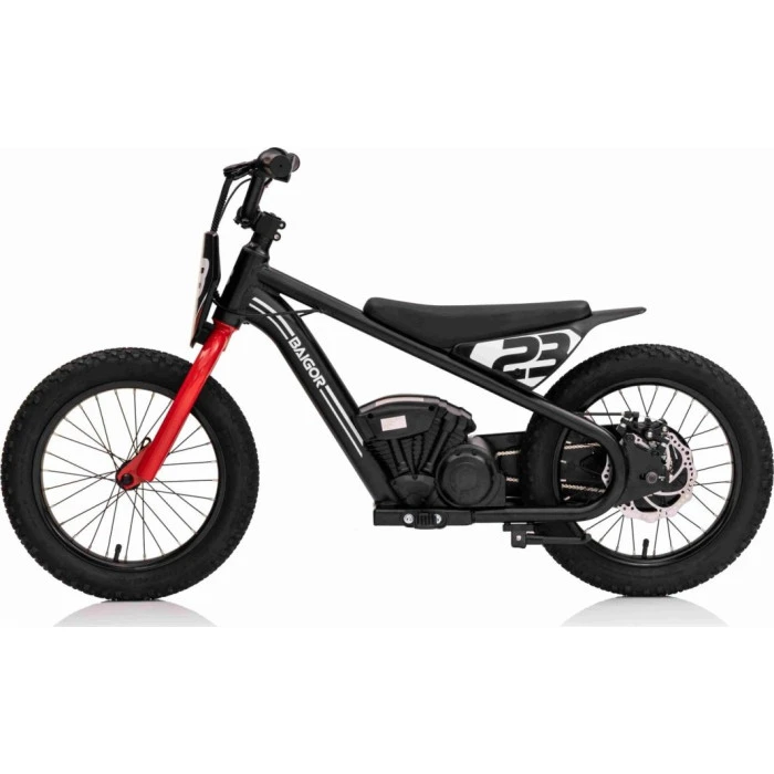 Дитячий акумуляторний мотоцикл BAIGOR 23 PRO чорний