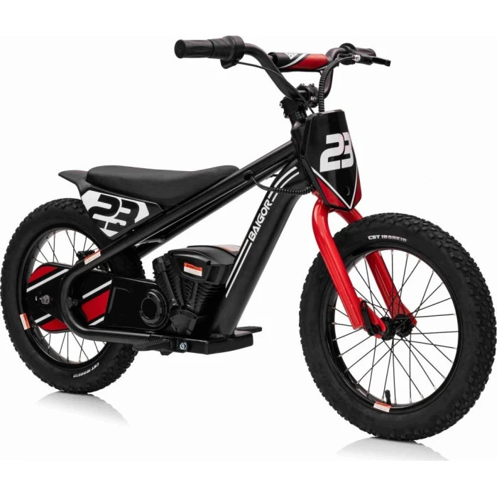 Дитячий акумуляторний мотоцикл BAIGOR 23 PRO чорний