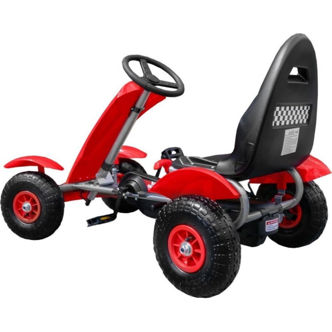Дитячий педальний картинг Racing XL 3+ Червоний