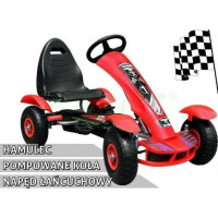 Детский педальный картинг Racing XL 3+ Красный