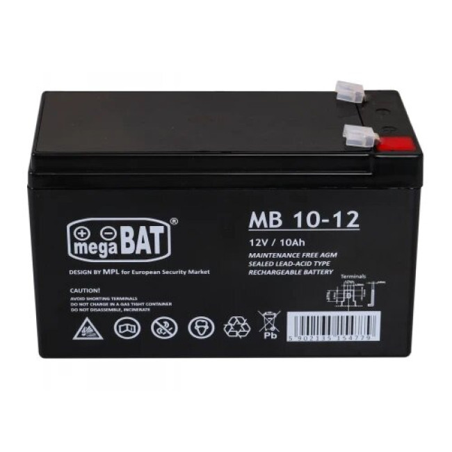 Гелевый аккумулятор 12V/10Ah для детских электромобилей