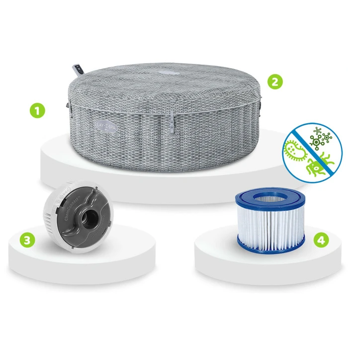 Джакузі-SPA надувне Bestway 6001N Lay-Z Bali 6-місне