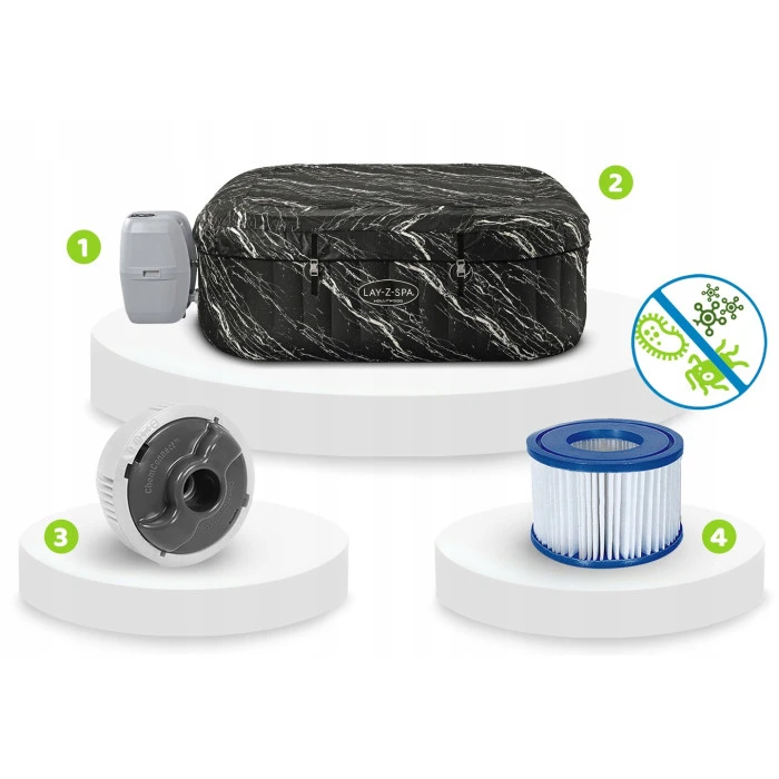 Джакузі-SPA надувне Bestway 6001F SPA Lay‑Z Hollywood 6‑місне