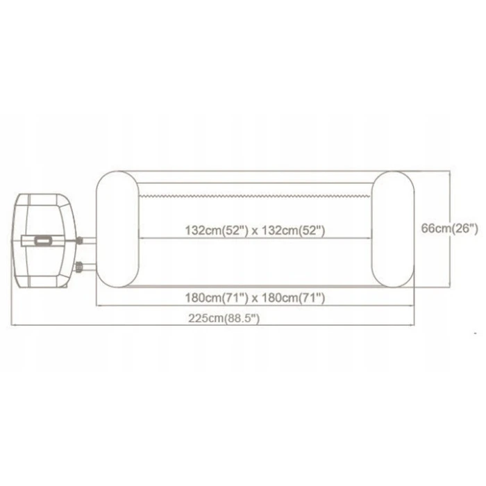 Джакузі-SPA надувне Bestway 6001F SPA Lay‑Z Hollywood 6‑місне