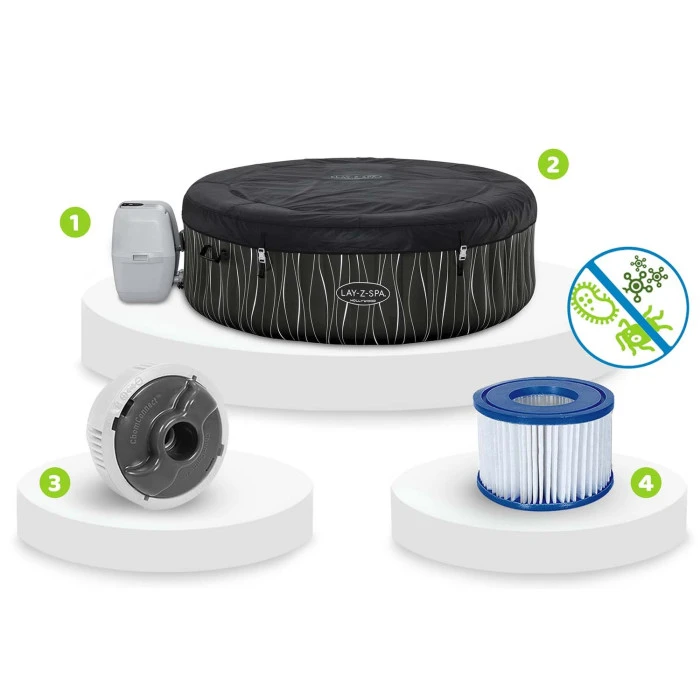 Джакузі-SPA надувне BESTWAY LAY-Z-SPA Hollywood AirJet 6-місне