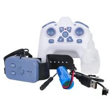 Машинка дитяча Ramiz 7022-3D на дистанційному керуванні, блакитно-чорна