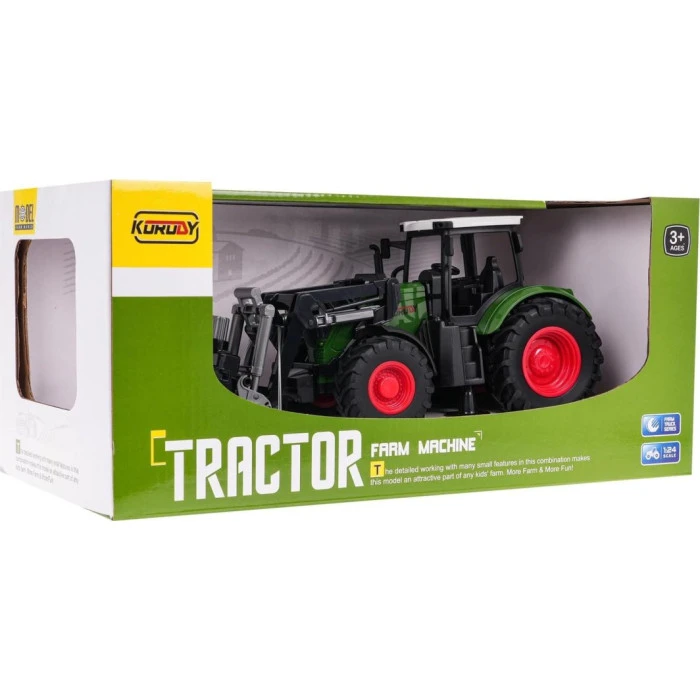 Детский игрушечный трактор с ковшом Зеленый ZAU.9954