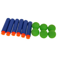 Детский пистолет с пусковой установкой 5в1 оранжевый