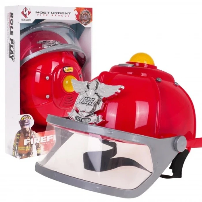 Детская интерактивная каска пожарного 3+ ZDZ.F004