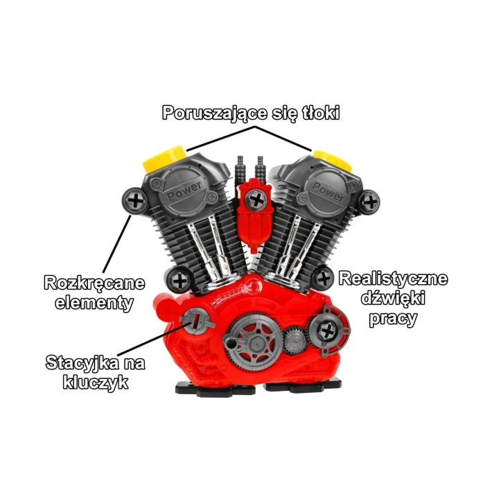 Вращающийся автомобильный двигатель для детей 3+