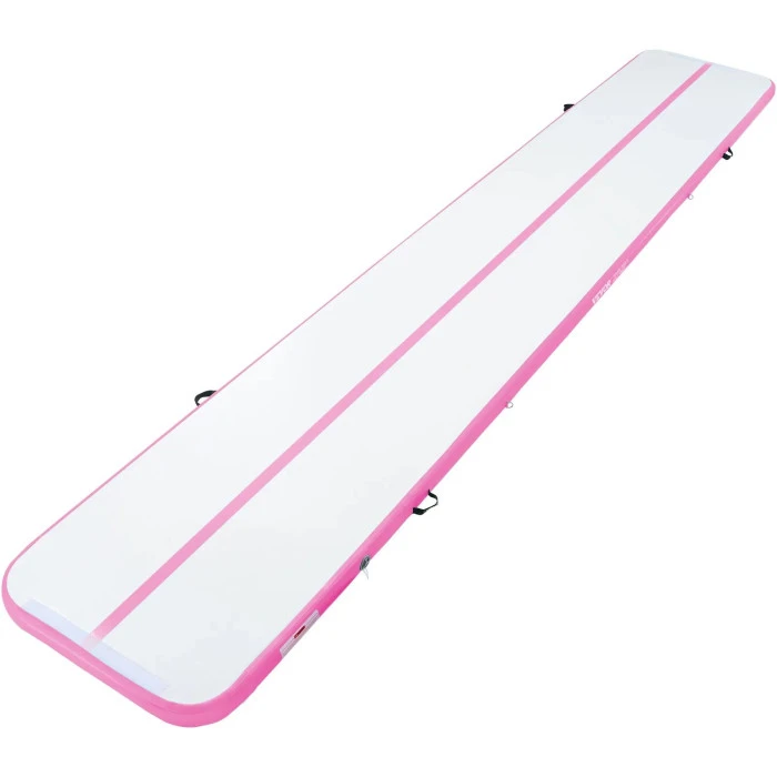 Килимок надувний VEVOR 598 x 101 x 10 см, біло-рожевий