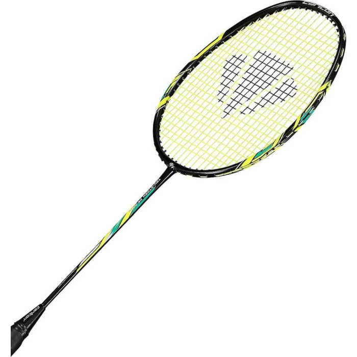 Ракетка для бадминтона Carlton Tru-Storm FS2000 G6, черно-желтая.