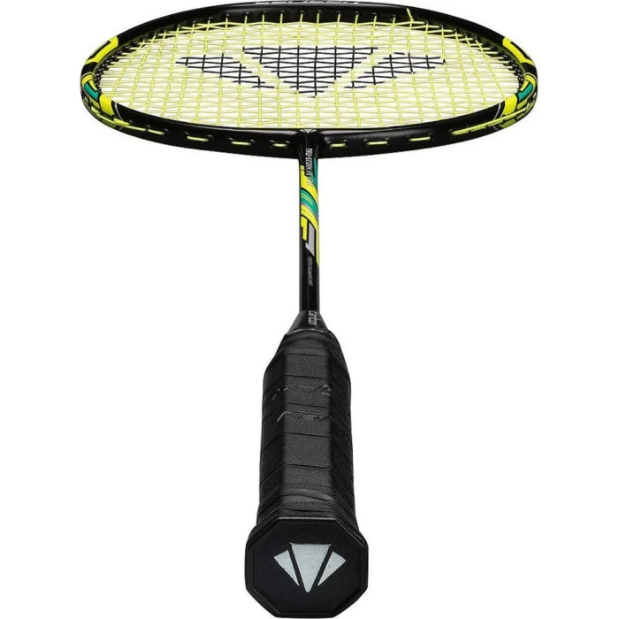 Ракетка для бадминтона Carlton Tru-Storm FS2000 G6, черно-желтая.