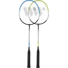 Ракетки для бадминтона WISH STEELTEC 216K, зелено-синие
