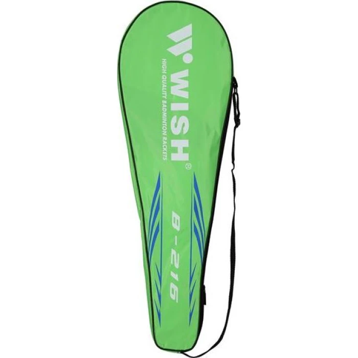 Ракетки для бадминтона WISH STEELTEC 216K, зелено-синие