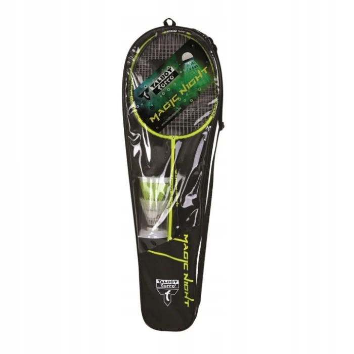 Набор для бадминтона Talbot Torro Magic Night 449405 черно-зеленый.