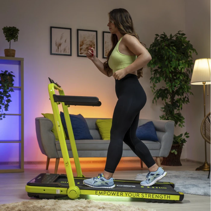 Беговая дорожка электрическая THUNDER IMPACT-LIME