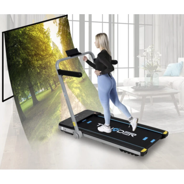 Беговая дорожка электрическая THUNDER IMPACT-SILVER