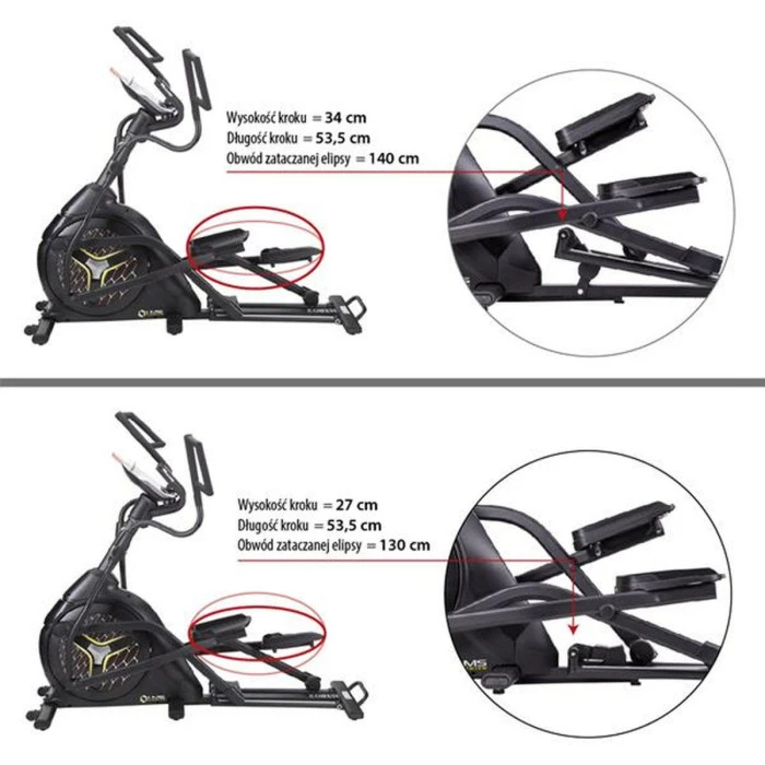 Орбитрек магнитный H1802 SEMI COMMERCIAL HMS PREMIUM черный