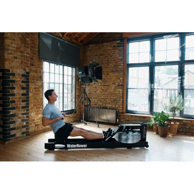 Гребной водный тренажер WaterRower Shadow S4 Ash черный