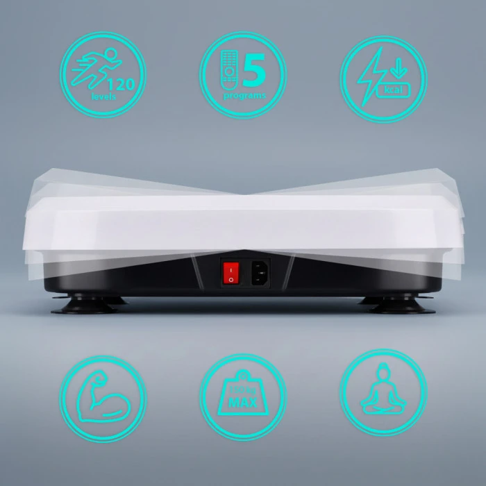 Вібраційна платформа One Fitness SVP08 чорно-біла