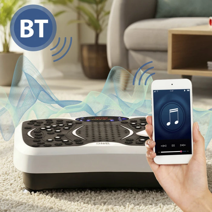 Вібраційна платформа One Fitness SVP08 чорно-біла