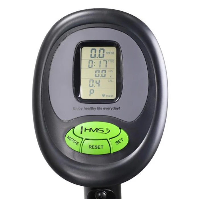 Велотренажер горизонтальный R9259 HMS PLUS черно-зеленый