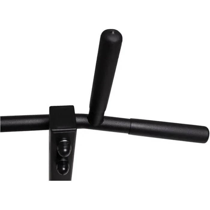 Скамья BenchK Гимнастическая стремянка + металлическая штанга + брусья + черная скамья BenchK