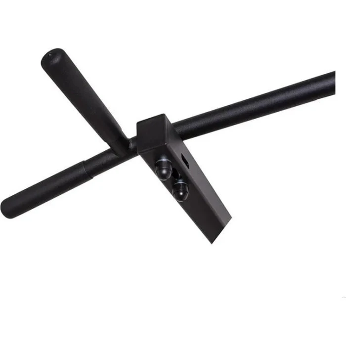 Скамья BenchK Гимнастическая стремянка + металлическая штанга + брусья + черная скамья BenchK