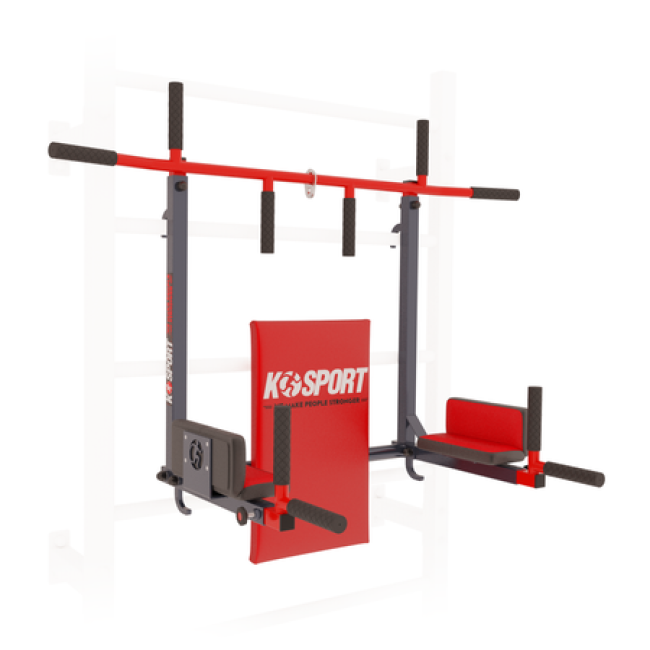 Турник для подтяжек с брусьями для стремянки K-Sport KSSL080/2