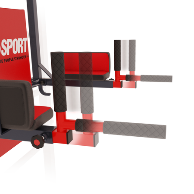 Турник для подтяжек с брусьями для стремянки K-Sport KSSL080/2
