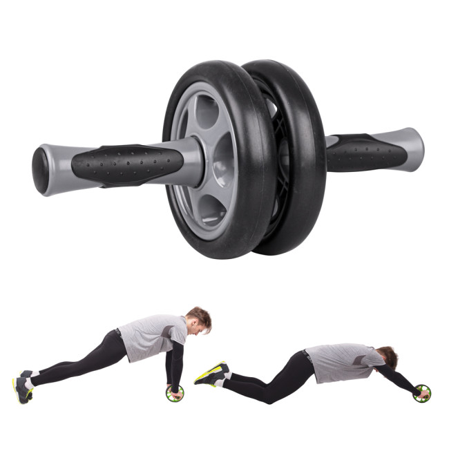 Ролик гимнастический для тренировок inSPORTline Ab Roller AR300 двойной
