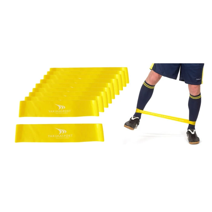 Набор лент для фитнеса 20шт, низкое сопротивление (Желтый)